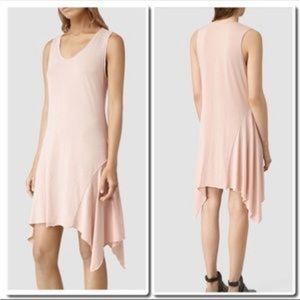 ALL SAINTS Tany Dress in Cami Pink